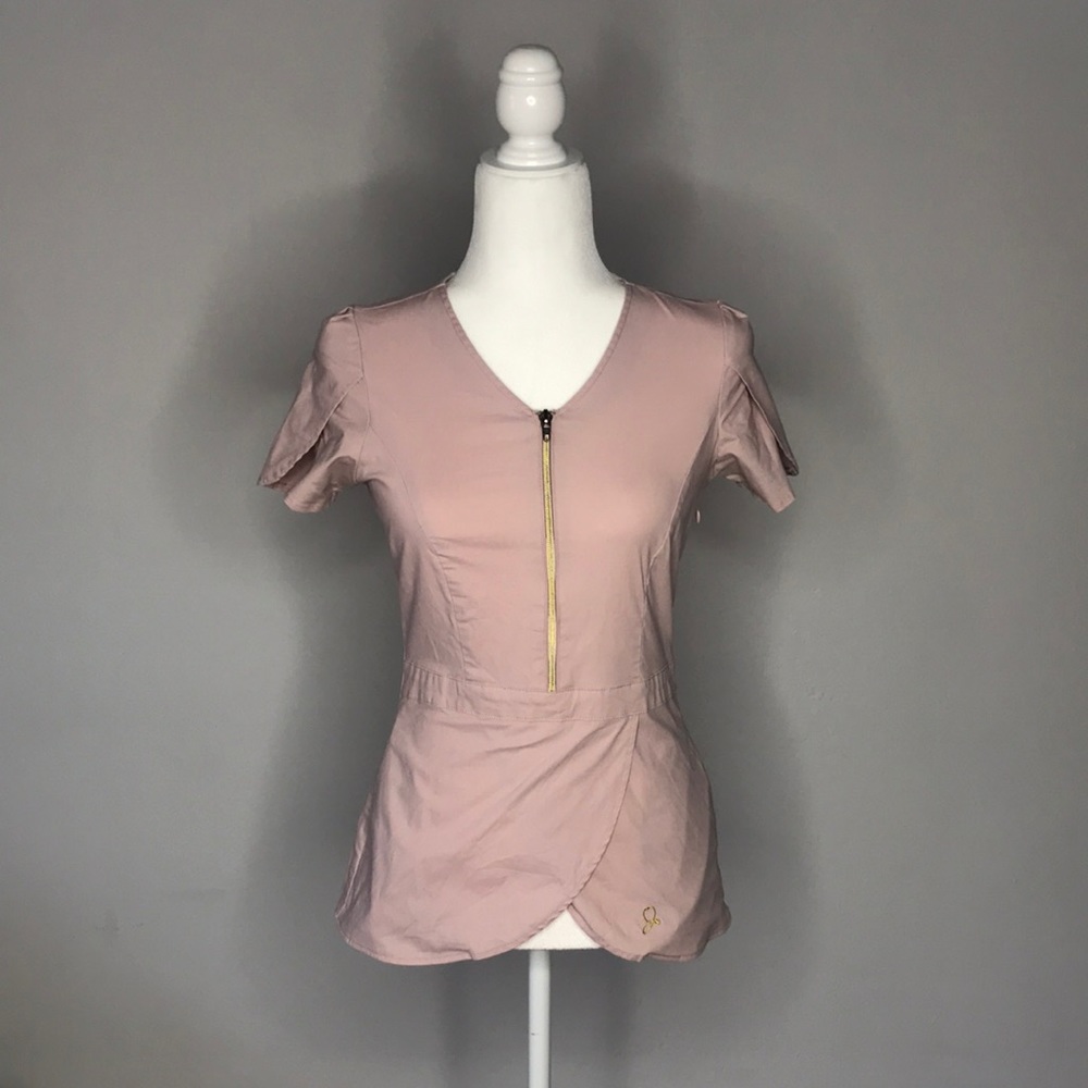Pink scrub top